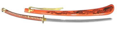 画像1: 尾形刀剣 日本刀 HG-10 毛利輝元陣刀 小烏丸刀身 大刀(全長148cm 刀身73cm)