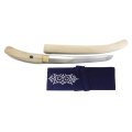 尾形刀剣 AN-21 蝦夷刀(アイヌ刀) 白鞘 トルコ石飾り