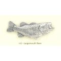 コレクションピン 142 ラージマウスバス (6.5cm-1.2cm)ピンズ バッチ スズ ピューター ピンバッジ