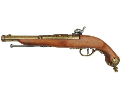 画像2: DENIX デニックス 1013/L イタリアンピストル ゴールド 1825年 レプリカ 銃