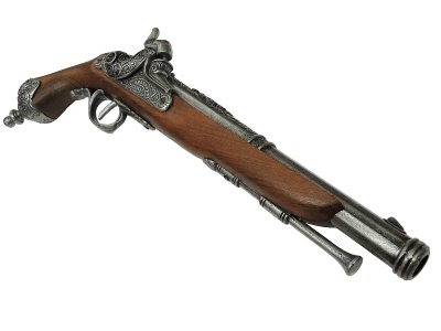 画像3: DENIX デニックス 1013/G イタリアンピストル グレー 1825年 レプリカ 銃