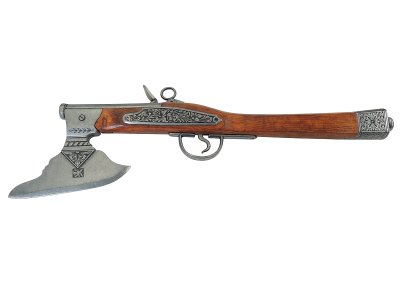 画像2: DENIX デニックス 1010 アックス付 フリントロック ドイツ 17世紀 レプリカ 銃