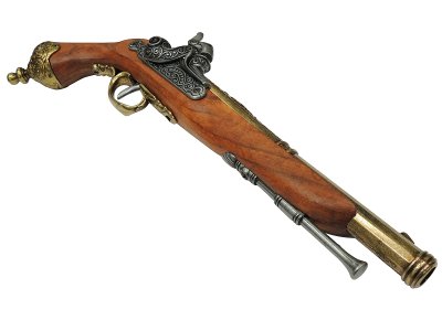 画像3: DENIX デニックス 1013/L イタリアンピストル ゴールド 1825年 レプリカ 銃