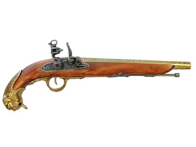 画像1: DENIX デニックス 1043/L ジャーマン ピストル ゴールド 18世紀 レプリカ 銃