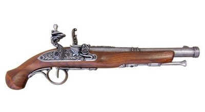 画像1: DENIX デニックス 1102/G フリントロック グレー 18世紀 レプリカ 銃 モデルガン