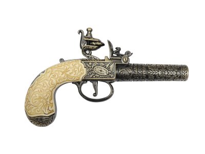 画像1: DENIX デニックス 1098/L ポケット ピストル ゴールド イギリス 1795年 レプリカ 銃 モデルガン