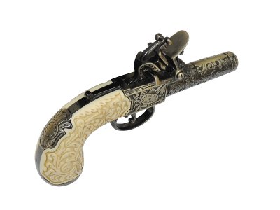 画像4: DENIX デニックス 1098/L ポケット ピストル ゴールド イギリス 1795年 レプリカ 銃 モデルガン