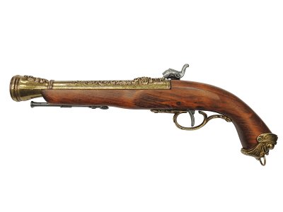 画像2: DENIX デニックス 1104/L イタリアン フリントロック ゴールド 18世紀 レプリカ 銃