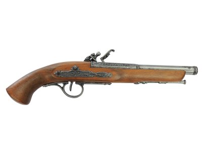 画像2: DENIX デニックス 1127/G フリントロック グレー 左手用 レプリカ 銃 モデルガン