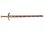 画像1: DENIX デニックス 4163/L ナイトテンプラー ソード ゴールド 十字軍 模造刀 レプリカ 剣 刀 ロング 騎士テンプラー (1)