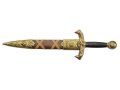 DENIX デニックス 4139/L アーサー王 ダガー ザ エクスキャリバー ゴールド 模造刀 レプリカ 剣