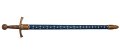 DENIX デニックス 5201 メディーバルソード ブルー 青 14世紀 模造刀 レプリカ 剣 刀 ソード