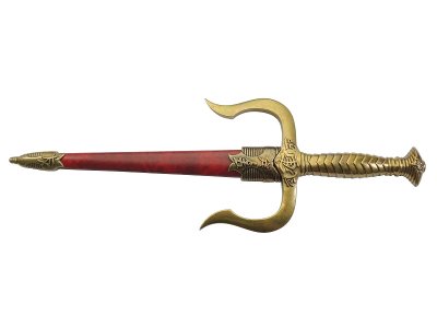 画像1: デニックス DENIX 4178/L サイ ディフェンス ダガー ゴールド 模造刀 レプリカ 剣 刀 ソード 短刀 釵