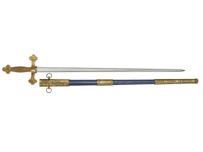 画像2: DENIX デニックス 4119 メイソンリー シンボリック ソード 模造刀 18世紀 レプリカ 剣 刀 ソード ロング