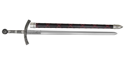 画像2: DENIX デニックス 4188/NQ ペインズ ソード シルバー/ブラック ファースト 十字軍 模造刀 レプリカ 剣 刀 ソード ロング