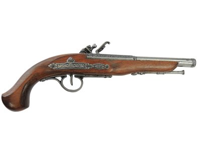 画像2: DENIX デニックス 1129/G フリントロック グレー 18世紀 左手用 レプリカ 銃 モデルガン