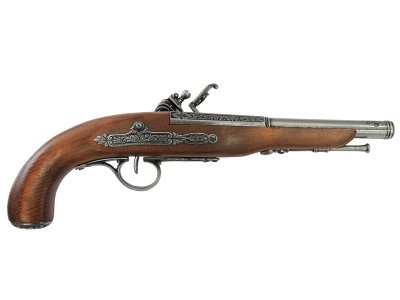 画像2: DENIX デニックス 1128/G フリントロック グレー 18世紀 左手用 レプリカ 銃 モデルガン