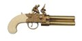 DENIX デニックス 1149/L フリント ロック ダブルバレル ゴールド レプリカ 銃 モデルガン