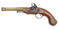 DENIX デニックス 1296/L フリントロック 左手用 ゴールド レプリカ 銃 モデルガン
