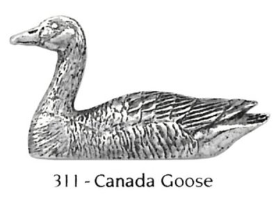 画像1: ピンバッジ カナダガン 311 ガン カモ 鴨 かも canada goose ピンズ バッチ スズ シルバー ピューター ブローチ バッジ バッヂ