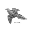 ピンバッジ ハト 351 はと 鳩 Pigeon ピンズ バッチ スズ シルバー ピューター ブローチ バッジ バッヂ