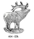 ピンバッジ エルク 404 elk シカ 鹿 アメリカアカシカ ピンズ バッチ スズ シルバー ピューター ブローチ バッジ バッヂ