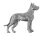 画像1: ピンバッジ グレート デーン 463B Great Dane 犬 ピンズ バッチ スズ シルバー ピューター ブローチ バッジ バッヂ (1)