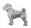 画像1: ピンバッジ シャー ペイ 458A Shar Pei 沙皮狗 犬 ピンズ バッチ スズ シルバー ピューター ブローチ バッジ バッヂ (1)