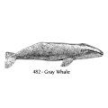 ピンバッジ グレイ ホエール 482 コク クジラ 克鯨 ピンズ バッチ スズ シルバー ピューター ブローチ バッジ バッヂ