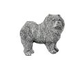 ピンバッジ チャウ 464 Chow Chow チャウ チャウ 犬 ピンズ バッチ スズ シルバー ピューター ブローチ バッジ バッヂ
