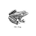 ピンバッジ カエル 590 かえる 蛙 frog ピンズ バッチ スズ シルバー ピューター ブローチ バッジ バッヂ