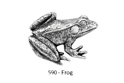 画像1: ピンバッジ カエル 590 かえる 蛙 frog ピンズ バッチ スズ シルバー ピューター ブローチ バッジ バッヂ