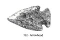 ピンバッジ アローヘッド 702 矢 arrowhead 矢じり ピンズ バッチ スズ シルバー ピューター ブローチ バッジ バッヂ