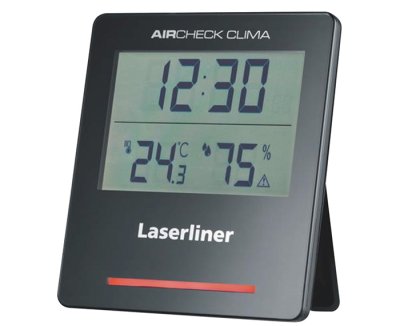 画像1: Laserliner デジタル温湿度計 エアーチェッククリマ 温度計 湿度計 時計 置時計