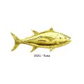 ピンバッジ マグロ 202G 24K ゴールドメッキ ピンズ バッチ ブローチ 鮪 ツナ