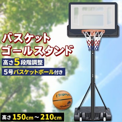 画像1: バスケットゴール　高さ調整機能付き【メーカー直送品】