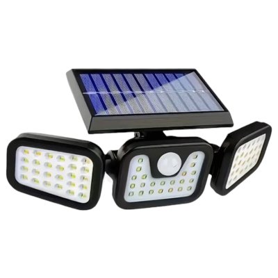 画像1: ソーラー　センサーライト　3連タイプ