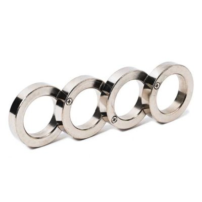 画像1: ステンレス製 　4連ナックル 