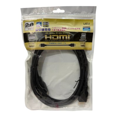 画像1: LAZOS　HDMIケーブル２m　【モニターとレコーダー間】