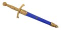 DENIX デニックス 4205 メディーバルダガー ゴールド/ブルー 37.8cm  レプリカ 剣 刀 ソード 