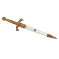 DENIX デニックス 4207 アーサー王ダガー ゴールド/ホワイト 40.6cm レプリカ 剣 刀 ソード 