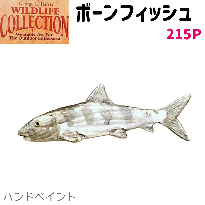 コレクションピン ボーンフィッシュ 215P ハンドペイント ソトイワシ 鰯 魚 ピンズ バッチ スズ ピューター ピンバッジ【ゆうパケット発送可】