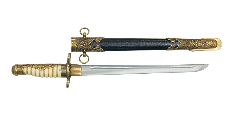 模造刀 剣吊　2本セット売り　大日本帝国 海軍 儀礼 軍刀 DENIX 模造刀