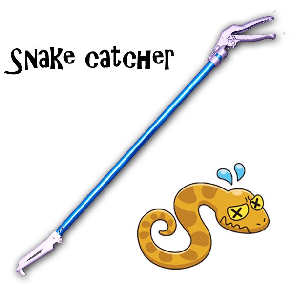 画像1: ヘビ捕獲棒 ヘビ対策 蛇取り棒 超軽量アルミ製 150cm (1)