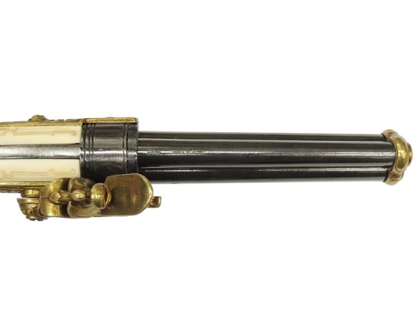 画像5: DENIX デニックス 1016/L 3バレル付 フリントロック ゴールド レプリカ 銃 (5)