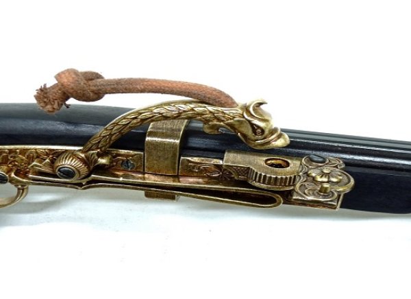 画像4: DENIX デニックス 1022/N 火縄銃 種子島 ブラック 模造 レプリカ 銃 (4)