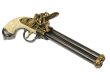 画像3: DENIX デニックス 1016/L 3バレル付 フリントロック ゴールド レプリカ 銃 (3)