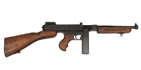画像2: DENIX デニックス 1093 M1サブマシンガン トンプソンモデル M1928 A1 レプリカ 銃 レプリカ (2)