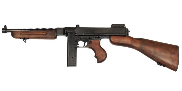 画像1: DENIX デニックス 1093 M1サブマシンガン トンプソンモデル M1928 A1 レプリカ 銃 レプリカ (1)