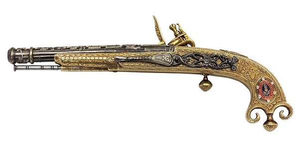 画像2: DENIX デニックス 1246 フリントロック スコットランド 1760年 レプリカ 銃 モデルガン (2)